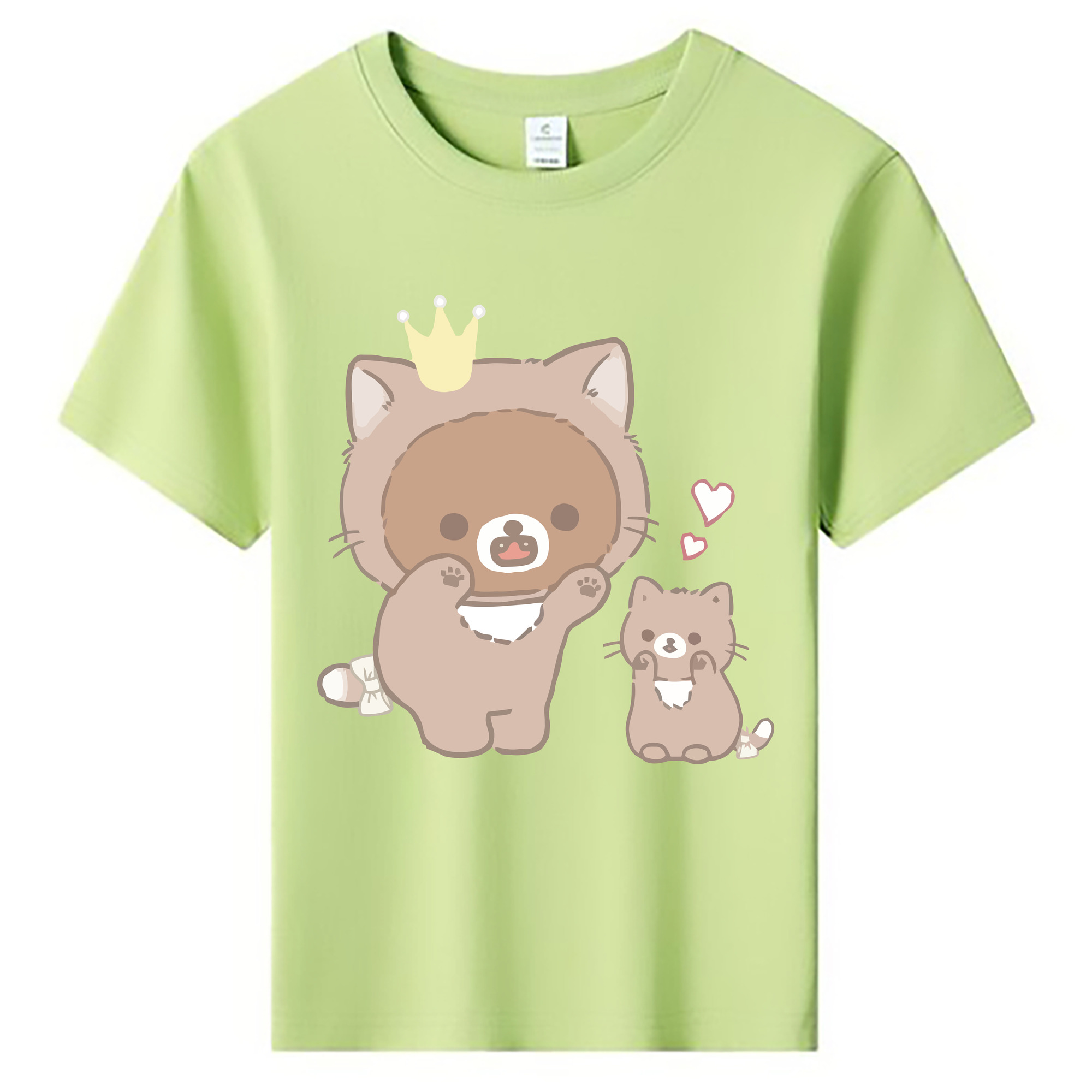 （画像用） リラックマ リラックマ キイロイトリ Rilakkuma Korilakkuma Kiiroitori 綿100％キッズTシャツ（フロントプリント）